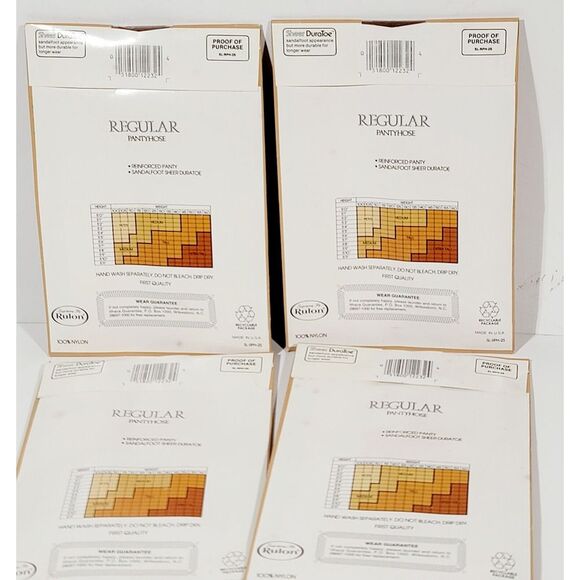 5 Simply Great Pantyhose Medium Sunton 126 Sandalfoot Regular Pantyhose - Picture 7 of 12